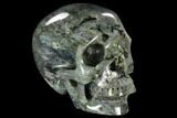 Realistic, Polished Labradorite Skull #116334-2